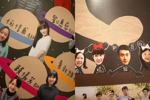 ▲孫可芳和當時的男友劉冠廷都曾經服務於桃子腳國民中小學，畢業紀念冊曝光後，不少粉絲才知道孫可芳的本名叫賴儀芳。（圖／網友hsuanyu.__授權提供）