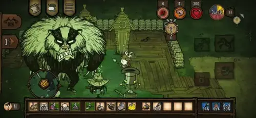 ▲《Don't Starve Together》可在私人遊戲中，和好友攜手合作，也能在線上結交其他玩家，一起在這個殘酷環境中求生。（圖／翻攝自App Store）