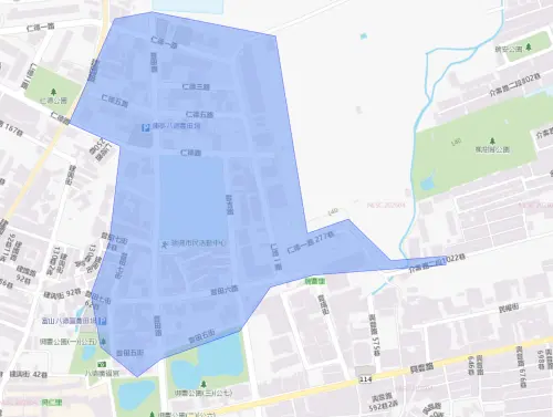 ▲桃園市八德區6月17日停水影響範圍。（圖／自來水公司）