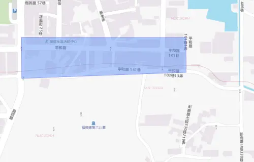 ▲彰化縣鹿港鎮6月17日停水影響範圍。（圖／自來水公司）