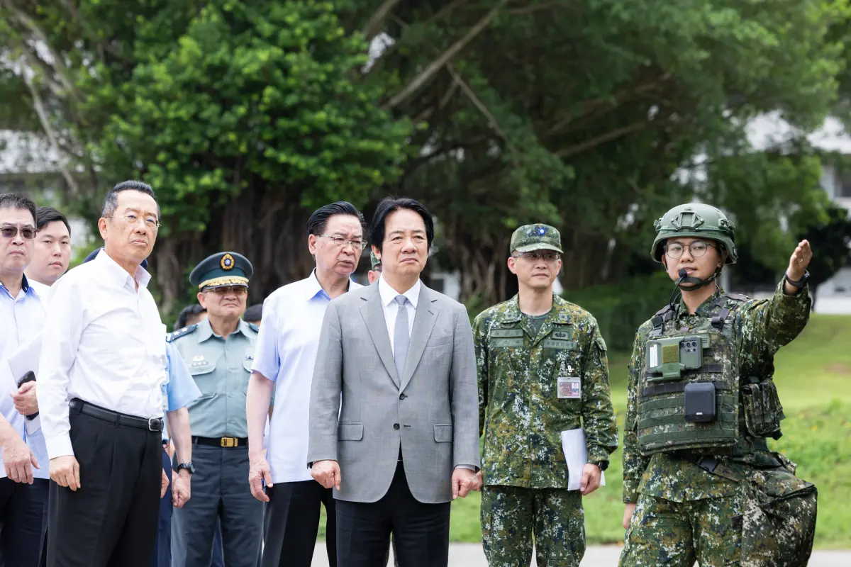 ▲ 賴清德端節勗勉陸軍關渡指揮部。（圖／總統府提供）