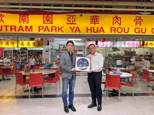 肉骨茶早餐敘舊　蔣萬安與任梓銘深化城市治理交流