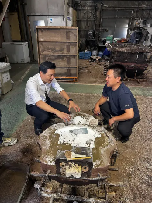 ▲新北市朱副市長參訪平和合金株式會社。（圖／新北文化局提供）