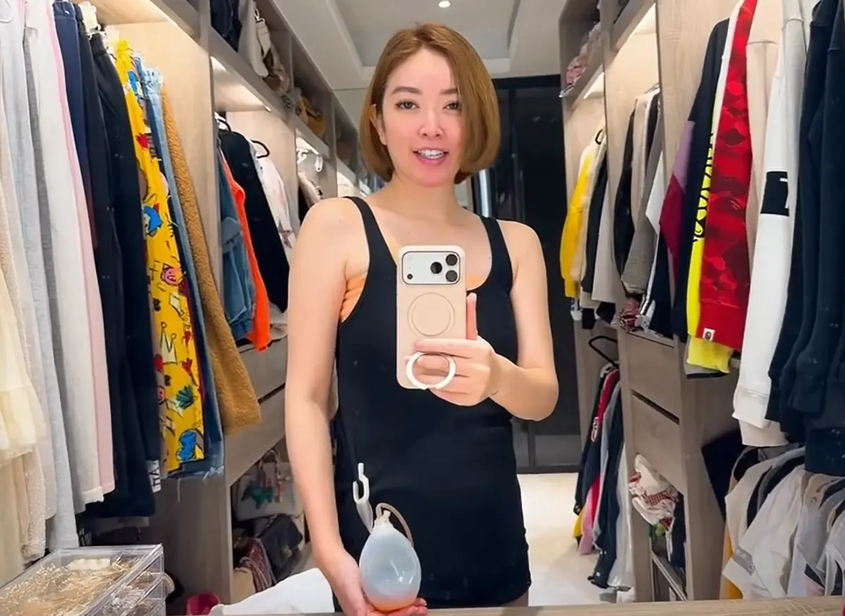 ▲許維恩今年3月才公開罹患乳癌的消息，想不到她昨日發文透露，自己又動手術了，這次身上還掛著引流球，但許維恩樂觀地說是多一顆鉑金包。（圖／許維恩臉書）