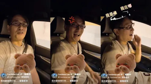 ▲傅子純生前開車耍寶，提醒老婆若自己睡著要記得打醒他。（圖／翻攝自臉書）