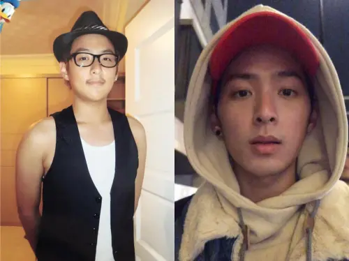 ▲鍾岳軒14歲舊照被劇迷翻出（左圖），與近年的帥氣樣貌相差頗大。（圖／翻攝自鍾岳軒 Jed IG＠jed1227）
