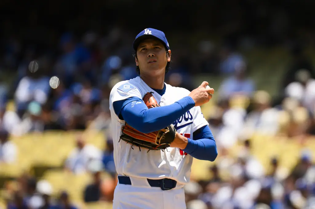 ▲賽後大谷翔平也說：「賽季這麼長，本來就不可能總是在100%萬全的狀態下投球。」一句話盡顯王牌架式。（圖／美聯社／達志影像）