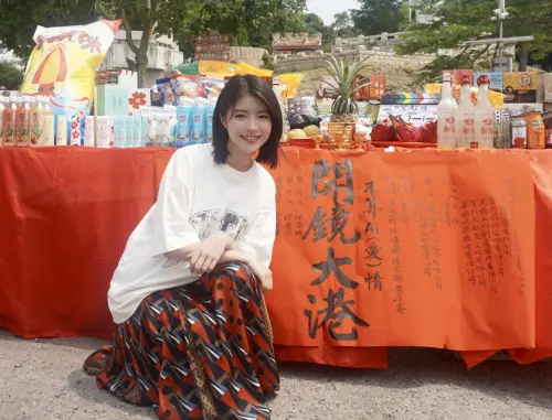 ▲韓菲在金門出席《不算AI情》開鏡，拍攝期間更加了解當地的生活。（圖／駿馬客工作室提供）
