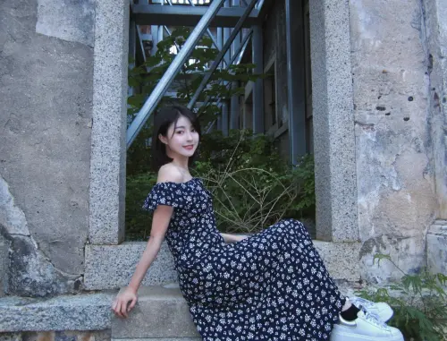 ▲韓菲去年參加《不算AI情》試鏡，今年才獲選為女主角，馬上到金門拍片。（圖／駿馬客工作室提供）
