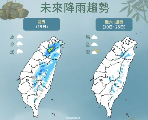 端午節雨停了？雙北再下一天西北雨、飆36度高溫　颱風動態一次看