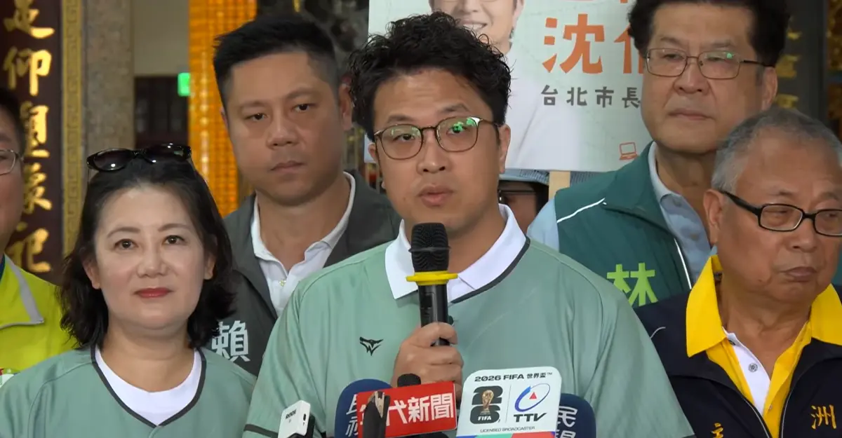 ▲沈伯洋表示，台北市昨天瞬間降雨量其實蠻高的，台北能夠承受的雨量，沒有那麼大。（圖／擷取自共訊）