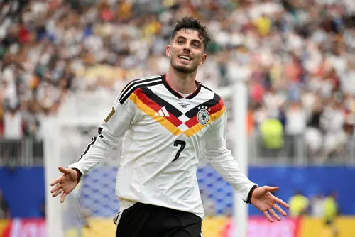 ▲德國首戰以7：1大勝庫拉索，展現強大進攻火力，哈弗茨（Kai Havertz）、穆夏拉（Jamal Musiala）、維爾茨（Florian Wirtz）將是德國爭取二連勝的關鍵。（圖／路透／達志影像）