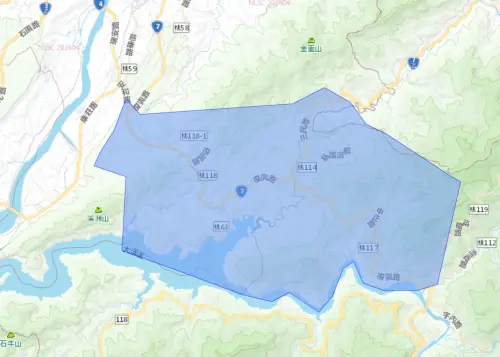 ▲桃園市6月22日停水影響範圍。（圖／自來水公司）