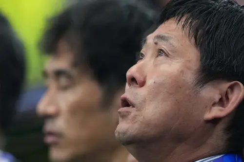 ▲日本主帥森保一過去曾同時兼任U-23國家隊總教練，成功打造了從青年軍到成人國家隊「一條龍」的戰術體系。（圖／美聯社／達志影像）