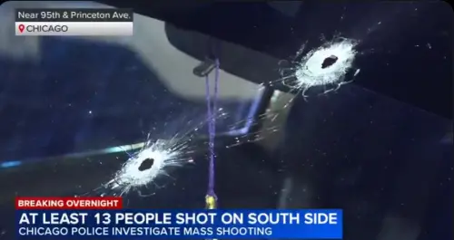 ▲芝加哥六月節驚傳槍擊！紅色休旅車狂掃13人受傷（圖／截自abc news）