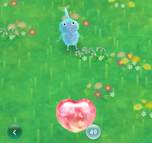▲皮克敏《Pikmin Bloom》的愛心精華，最適合在出國時使用。（圖／Pikmin Bloom）