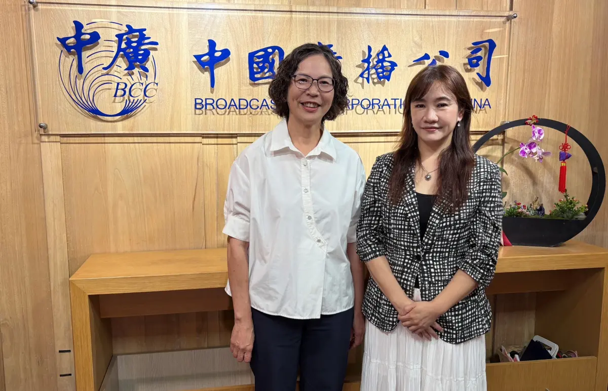▲蔡壁如今天上中廣《千秋萬事》節目，透露已獲邀為魏平政助選。（圖／中廣提供，2026.06.22）