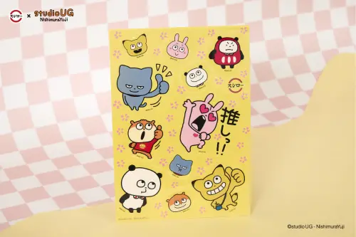 ▲壽司郎 × studio UG貼紙，一次擁有全部角色。（圖／壽司郎提供）