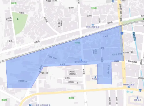 ▲屏東縣屏東市6月23日停水影響範圍。（圖／自來水公司）