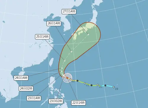 米克拉颱風動態整理！最新路徑、轉強颱時間、台灣下雨熱區一覽