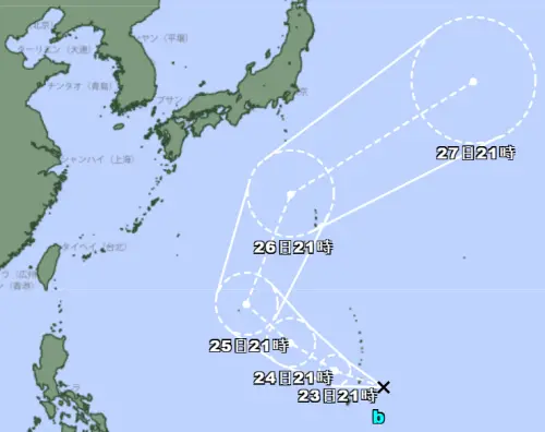 新熱帶低壓生成！最快明增強為無花果颱風　日氣象廳公布預測路徑