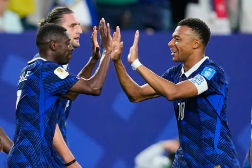 ▲法國隊除了姆巴佩之外，還有登貝萊（Ousmane Dembele）、奧利塞（Michael Olise），進攻群實力雄厚。（圖／美聯社／達志影像）
