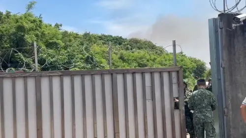 空軍新竹基地油槽火警！清洗油池出事　1人受傷急送醫