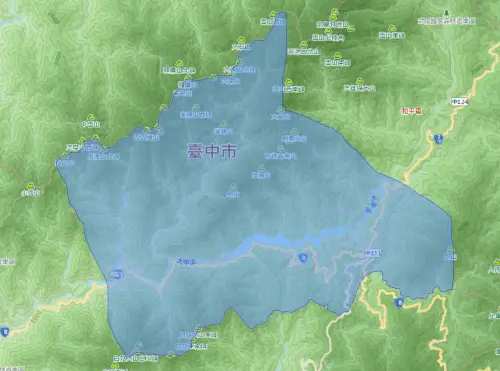 ▲台中市和平區6月24日停水影響範圍。（圖／自來水公司）