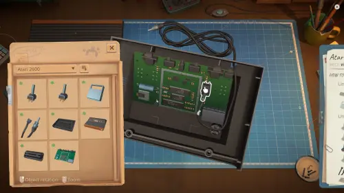 ▲《ReStory》唯一取得 Atari 官方授權，玩家可維修 Atari 2600 等經典遊戲主機，重溫遊戲史上的黃金年代。（圖／翻攝自 Steam）