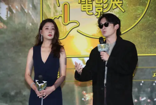▲殷桃（左）和董子健（右）合作《我的朋友安德烈》，片中扮演母子。（圖／記者邱曾其攝）