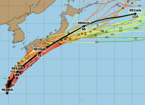 日本天氣小心了！米克拉颱風恐「穿越東京、大阪」　預估周五登陸