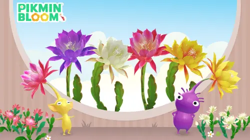 ▲皮克敏手遊《Pikmin Bloom》主要花朵輪到「蘭花仙人掌」登場。（圖／翻攝自Pikmin Bloom官網）