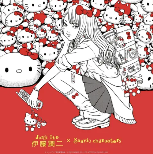▲本次模型忠實還原伊藤潤二 × 三麗鷗聯名主視覺，預計吸引不少粉絲收藏。（圖／翻攝自X）