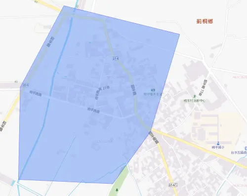 ▲雲林縣6月25日停水影響範圍。（圖／自來水公司）