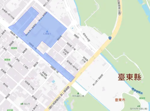 ▲台東縣6月25日停水影響範圍。（圖／自來水公司）