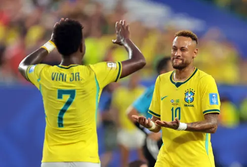 ▲巴西精神領袖內馬爾（Neymar，圖）在第76分鐘替補登場，迎來自2023年10月以來的首場國家隊比賽。雖然仍在尋找實戰狀態，但他的回歸無疑為巴西的淘汰賽之路注入了一劑強心針。（圖／路透／達志影像）