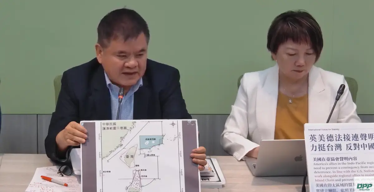 ▲莊瑞雄表示，這代表台灣在民主夥伴中，是值得信賴、值得交往，甚至有能力對外做出貢獻。（圖／擷取自民進黨團YT）