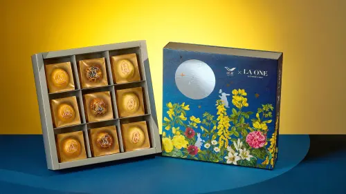 ▲ 「LA ONE」與臺北「欣葉台菜」聯名中秋禮盒《星光花園》共匯聚三款風味創作。（圖／LA ONE提供）