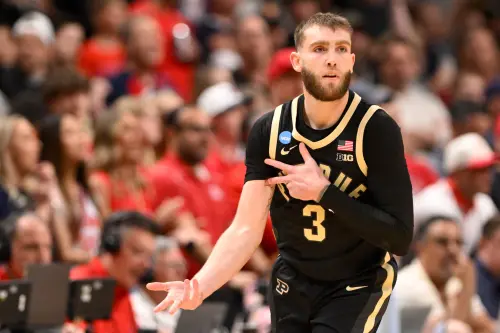 ▲普渡大學控衛布萊登・史密斯（Braden Smith）以第38順位被溜馬選中，他是NCAA史上總助攻數紀錄保持人。（圖／路透／達志影像）