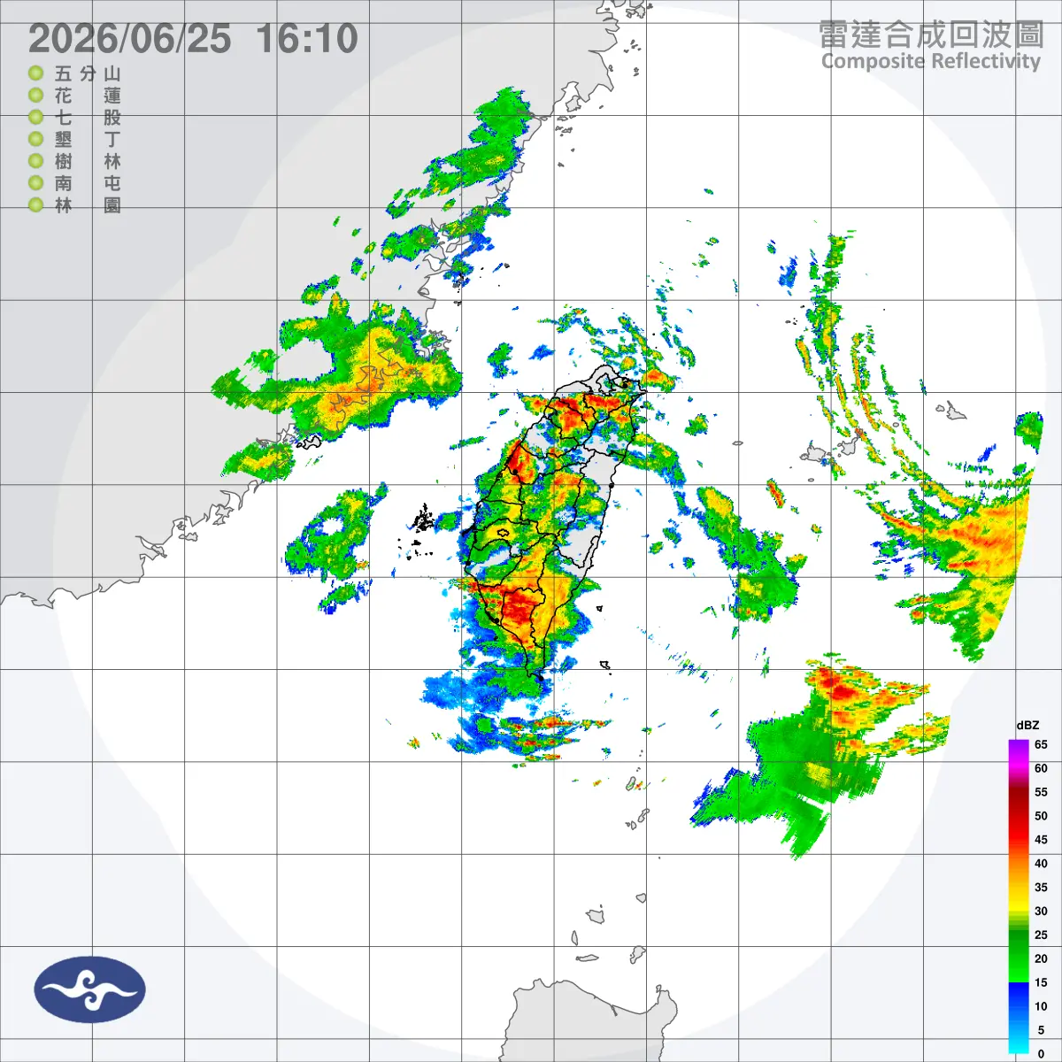 ▲中央氣象署發布大雷雨即時訊息，全台警戒範圍一次看。（圖／中央氣象署）
