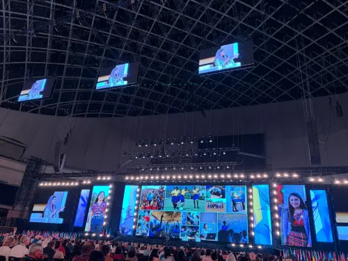 Thousands from across the globe attend Malala Yousafzai's talk in Taipei. (TCN)