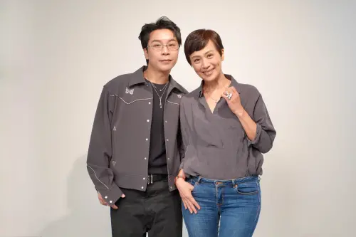 ▲左起派翠克、黃采儀出席大愛劇《他的靈魂與他的書店》第二波媒體茶敘。（圖／大愛提供）