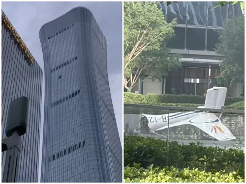 北京最高樓遭小飛機撞擊！中國官方隔24小時後通報：1死13傷