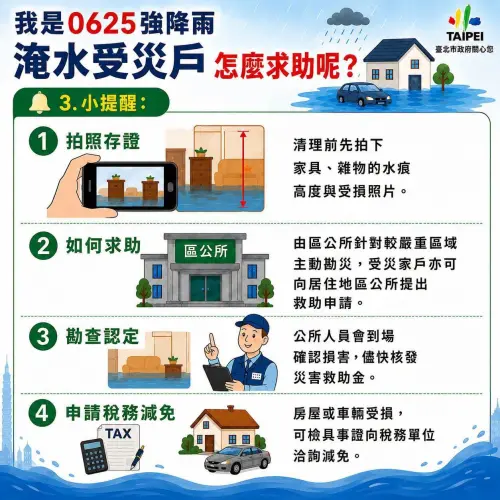 ▲台北淹水補助（圖／取自臉書粉專「Humans of Taipei 我是台北人」）