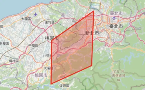 ▲氣象署發布新北、桃園大雷雨即時訊息，三峽大豹溪同步列入山區暴雨告警，嚴防山洪暴發。（圖／氣象署提供,cwa.gov.tw）
