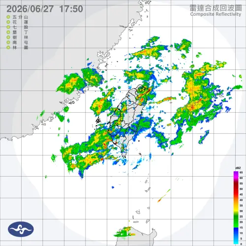 快訊／雨彈延長了！宜蘭大雷雨炸到18:55　氣象署最新影響範圍曝