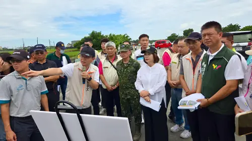 周春米視察麟洛大排　全力推復建與農損救助