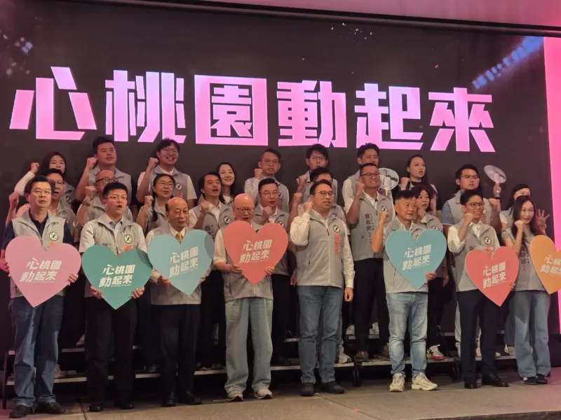    ▲黃世杰上午舉行競選主視覺發表暨桃園戰隊記者會。（圖／記者陳佩君攝，2026.06.29）  