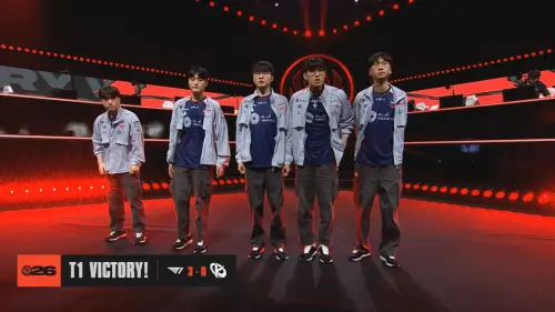 ▲T1出戰LEC賽區第二種子KC，最終賽事結果為T1以3:0完虐KC。（圖／LoLEsportsTW ）