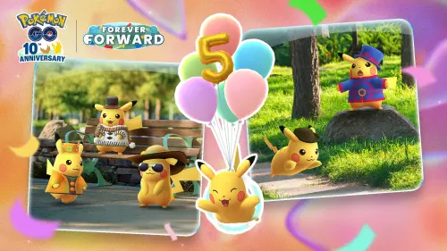 ▲不同扮裝皮卡丘將在第二波活動中出現。（圖／《Pokemon GO》提供）